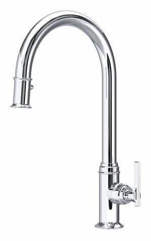 Southbank Kitchen Faucet with Pulldown Spray - Polished Chrome U.SB55D1LMAPC Perrin & Rowe