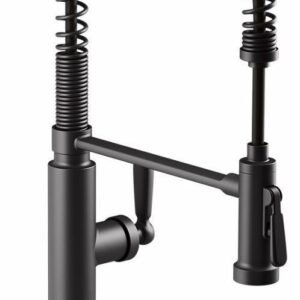 Edalyn by Studio McGee Semi Professional Kitchen Faucet with Spring Pulldown Spray - Matte Black 28360-BL Kohler
