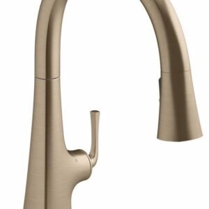 Graze Touchless KOHLER Konnect Kitchen Faucet with Pulldown Spray - Vibrant Brushed Bronze 22068-WB-BV Kohler