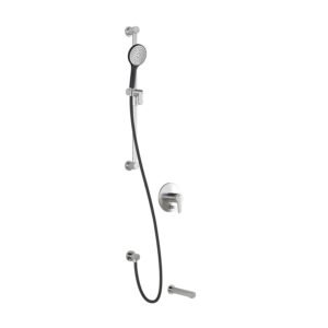 Kontour PB2 Pressure Balance Tub and Shower System (less valve) - Black/Chrome BF1343-150 Kalia