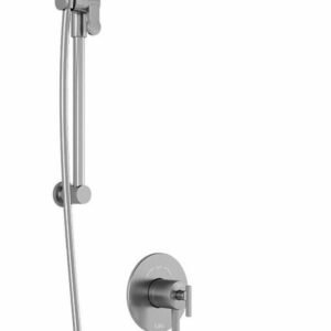 RoundOne TCD1 Thermostatic Coaxial Shower System with Vertical Ceiling Arm (less Valves) - Chrome BF1637-110-001 Kalia