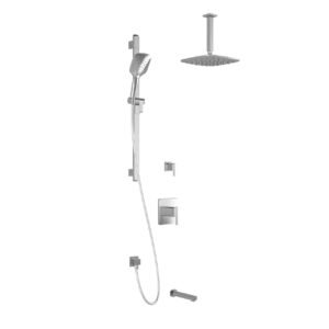 Grafik TD3 Plus Thermostatic Shower System with Vertical Ceiling Arm (less Valves) - Chrome BF1611-110-101 Kalia
