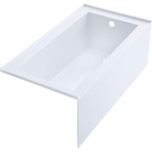 Wellbrook 60" RH Drain Alcove Tub
 - White AC3745R-0 Hytec