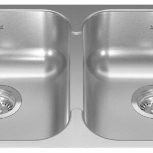 Reginox 30-7/8" 2 Bowl Undermount Sink - Stainless Steel RDU1831-7 Kindred