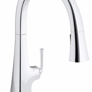 Graze Touchless Smart Kitchen Faucet with Pulldown Spray - Polished Chrome 22068-WB-CP Kohler