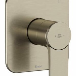 Fresk 3-Function Thermostatic Valve Trim - Brushed Nickel TFR47BN RIOBEL