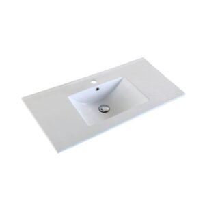 36" x 18" Ceramic Sink Top (UPC Approved) - White CTB3618 Duval