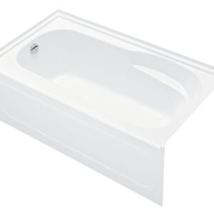 Gemstar 60" x 32" Alcove Tub with LH Drain - White AC3260L-0 Hytec