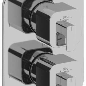 Equinox 6-Functions Thermostatic Valve Trim - Chrome TEQ46C RIOBEL
