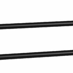 Rustik 24" Double Towel Bar - Black AC1502-165 Kalia