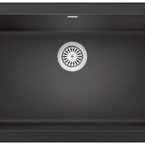 Ikon 33 1 Bowl Silgranit Undermount Apron Front Kitchen Sink - Anthracite 401870 Blanco