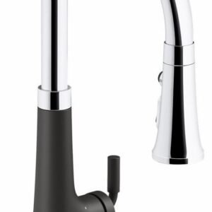 Tone Touchless Smart Kitchen Faucet with Pulldown Spray - Polished Chrome with Matte Black 23766-WB-CBL Kohler