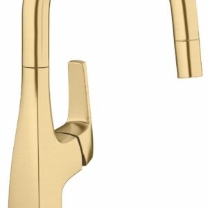 Rivana Bar/Prep Faucet with Pulldown Spray - Stain Gold 442986 Blanco