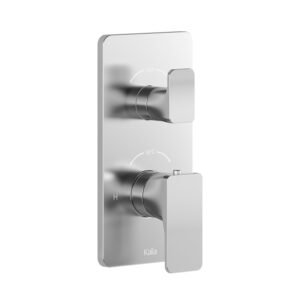 Kareo 2-Way Thermostatic Valve with Diverter and Square Decorative Trim - Chrome BF1988-110 Kalia