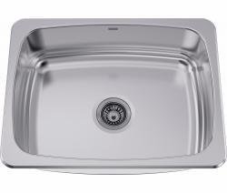 20-1/8" 1 Bowl Dual Mount Kitchen Sink - Stainless Steel S7308-1 Franke