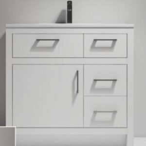 Dice 36 Vanity (Cabinet Only) - White DC3518-36W Duval