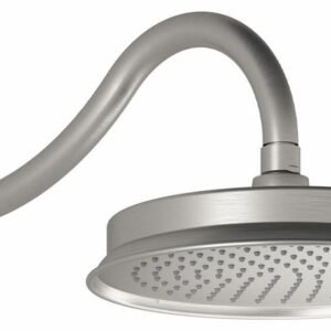 Rustik 9" Round Rainshower Shower Head with Wall Arm - Pure Nickel BF1507-125 Kalia