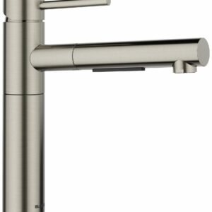 Alta II Kitchen Faucet with Pullout Spray - Satin Platinum 443256 Blanco