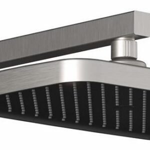 Kareo Plus 12" x 8" Rainshower Shower Head with Wall Arm - Pure Nickel BF2155-125 Kalia