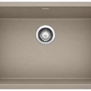 Precis 27 1 Bowl Silgranit Undermount Kitchen Sink - Truffle 401893 Blanco