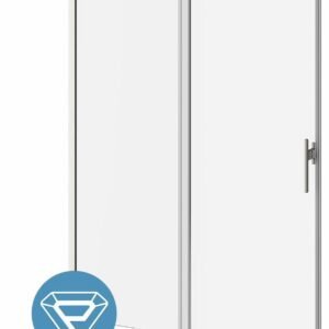 Koncept Evo (Door 1 of 2) 60" x 77" Alcove Sliding Shower Door Fixed Panel - Brushed Nickel DR2056-120-005 Kalia