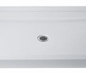Kendale 60" x 34" Center Drain Shower Base - White ACR3780-0 Hytec