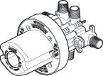 1/2'' Thermostatic Coaxial Diverter Valve with ABS Protector Cover 101611 Kalia