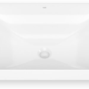 Kosla Rectangular Semi-Recessed Bathroom Sink - White FU2113-240 Kalia