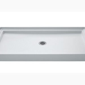 Kendale 60" x 32" Center Drain Shower Base - White ACR3775-0 Hytec