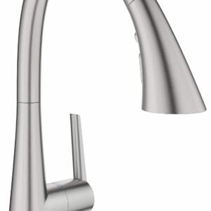 Zedra Touch Kitchen Faucet with Pulldown Spray - SUPERSTEEL 30205DC2 Grohe