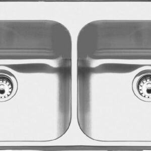 39-3/16" 3-Hole 2 Bowl Drop-In Kitchen Sink - Stainless Steel LBD6808-1-3 Franke