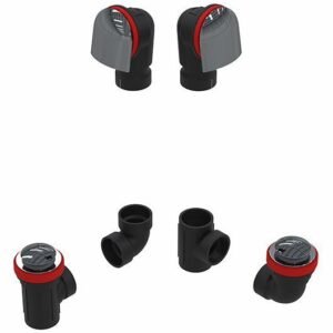 Tip-Toe and Bell ABS TOTAL 1 Waste & Overflow Kit - Chrome Plated 6060TIPK-CP +osb
