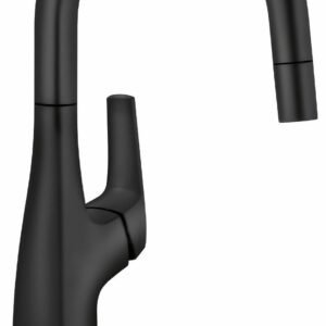 Rivana Bar/Prep Faucet with Pulldown Spray - Matte Black 443021 Blanco