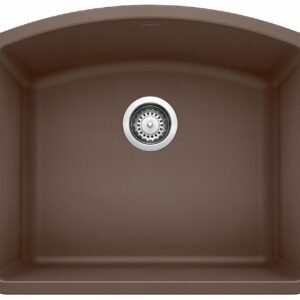 Diamond U 1 Bowl Undermount Silgranit Sink - Cafe 400367 Blanco