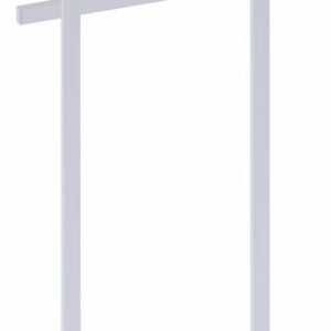 Square Free Standing Double Towel Rail - Polished Chrome KFS-SQ-OS-DTR-99 Kartners