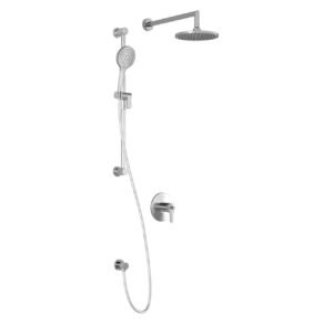 Kontour TCD1 Thermostatic Coaxial Shower System with Wall Arm - Chrome BF1720-110 Kalia