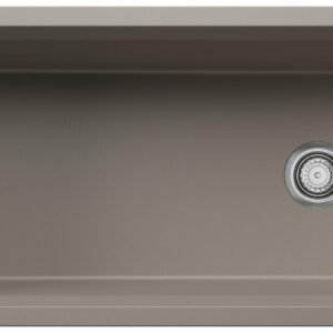 Inteos 33 1 Bowl Silgranit Undermount Kitchen Sink - Truffle 403888 Blanco