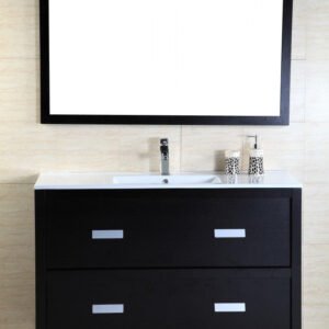 Kelvin 48" x 26" Mirror - Black Ashtree CA8018-48S-MR-BA Duval