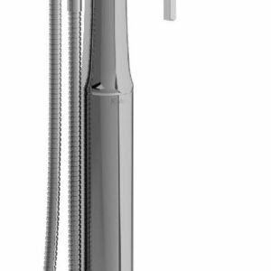 Momenti Single Hole Floor Mount Tub Filler Trim - Chrome TMMRD39JC RIOBEL