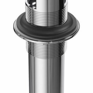 Push Drain with Overflow Assembly with Porcelain Cap - White AC2142-240 Kalia