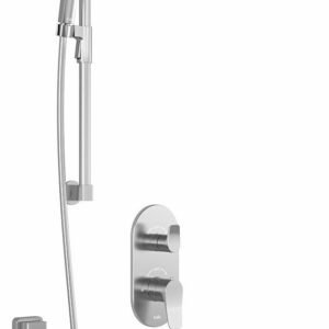 Moroka TD3 Premia Thermostatic Integrated Diverter Shower System with Vertical Ceiling Arm (Less Valve) - Chrome BF1927-110-201 Kalia