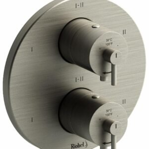 CS 6-Functions Thermostatic Valve Trim - Brushed Nickel TCSTM46BN RIOBEL