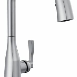 Stryke Touchless VoiceIQ Kitchen Faucet with Pulldown Spray - Arctic Stainless 9176TLV-AR-PR-DST Delta