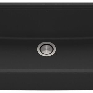 Bacia 31" Granistone 1 Bowl Kitchen Undermount Sink - Matte Black KS2122-320 Kalia