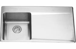 36" 1 Bowl Drop-In Kitchen Sink with Drainboard on Right - Stainless Steel LBSDBR6408P-1 Franke