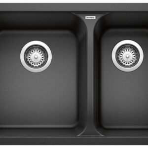 Vision U 1.5 Bowl Undermount Silgranit Sink - Anthracite 401130 Blanco