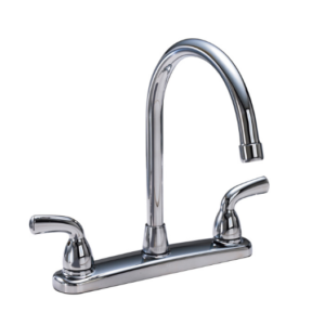 Kitchen Faucet with Lever Handles High Spout - Chrome 82204LF Waltec