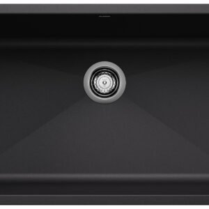 Precis U Super 1 Bowl Silgranit Undermounnt Kitchen Sink - Coal Black 402660 Blanco