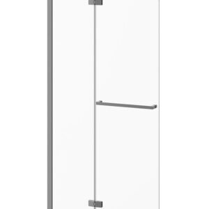 Pratika Pivot Shower Shield with Fixed Panel 42" x 77" - Chrome DR1684-110-003 Kalia