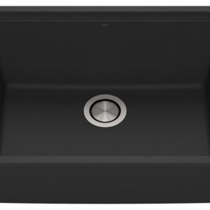 Bacia 25" Granistone 1 Bowl Drop-In/Undermount Kitchen Sink - Matte Black KS2120-320 Kalia